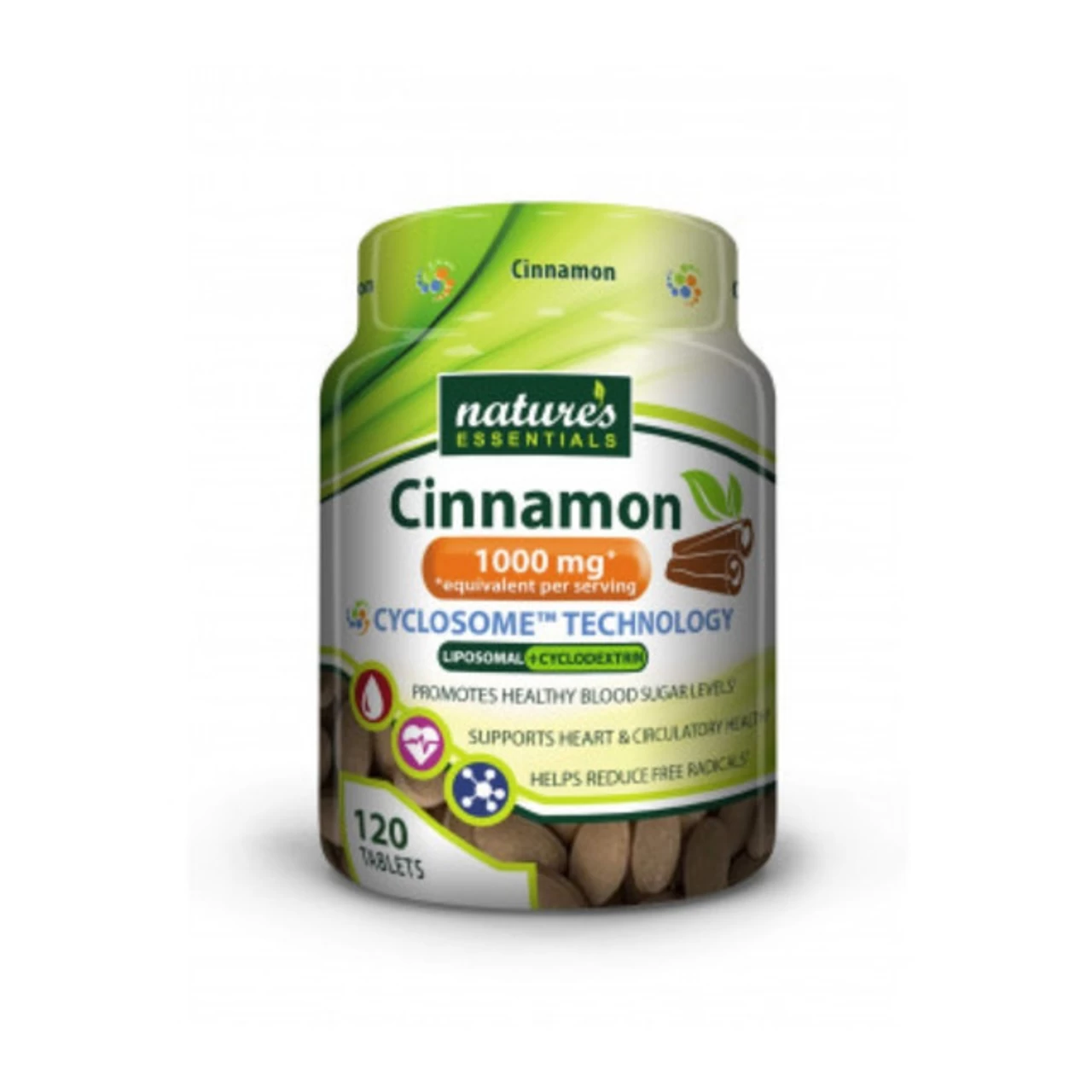 Nature's Essentials Cinnamon 1000mg 120 Tablets