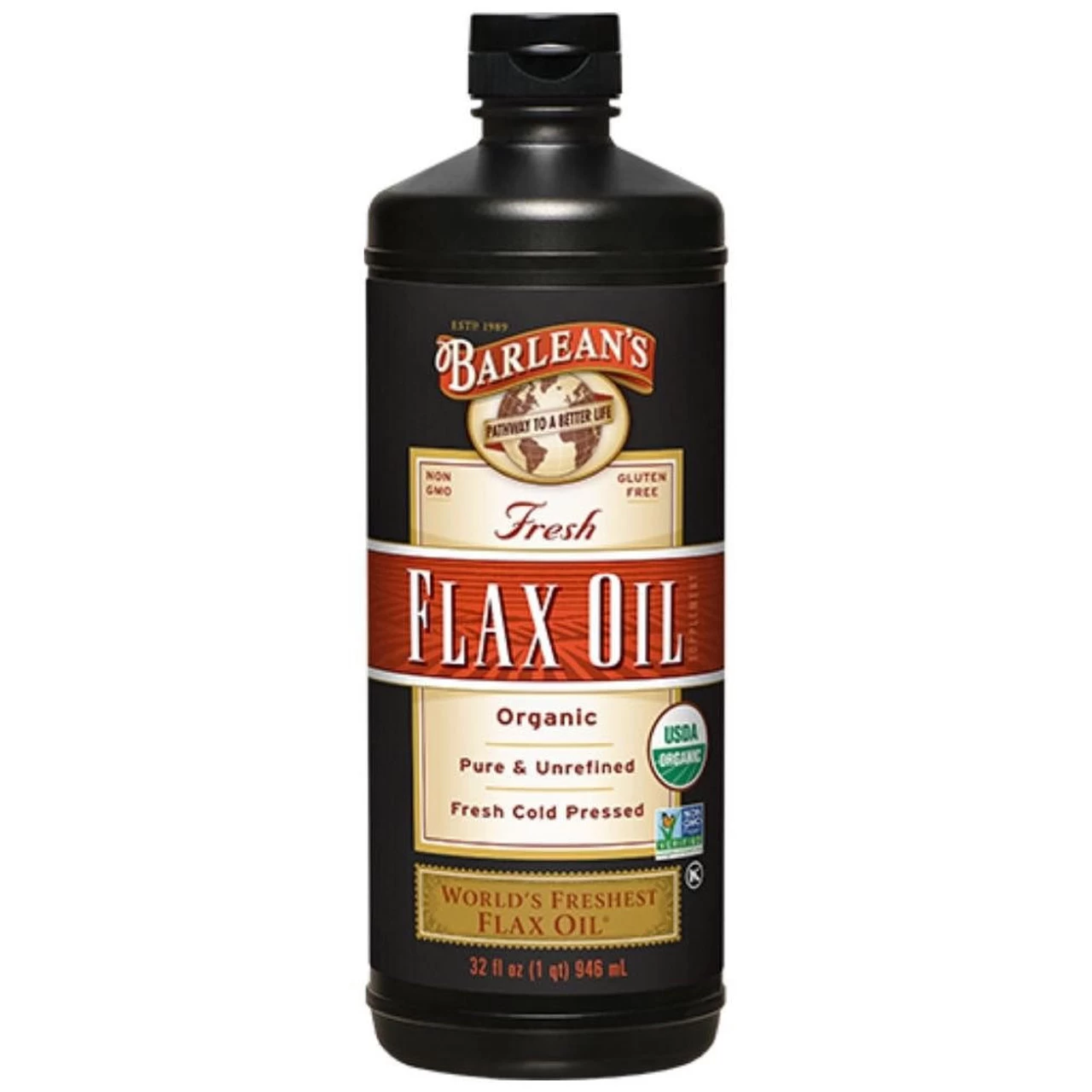 Barlean's Fresh Flax Organic Oil 32oz