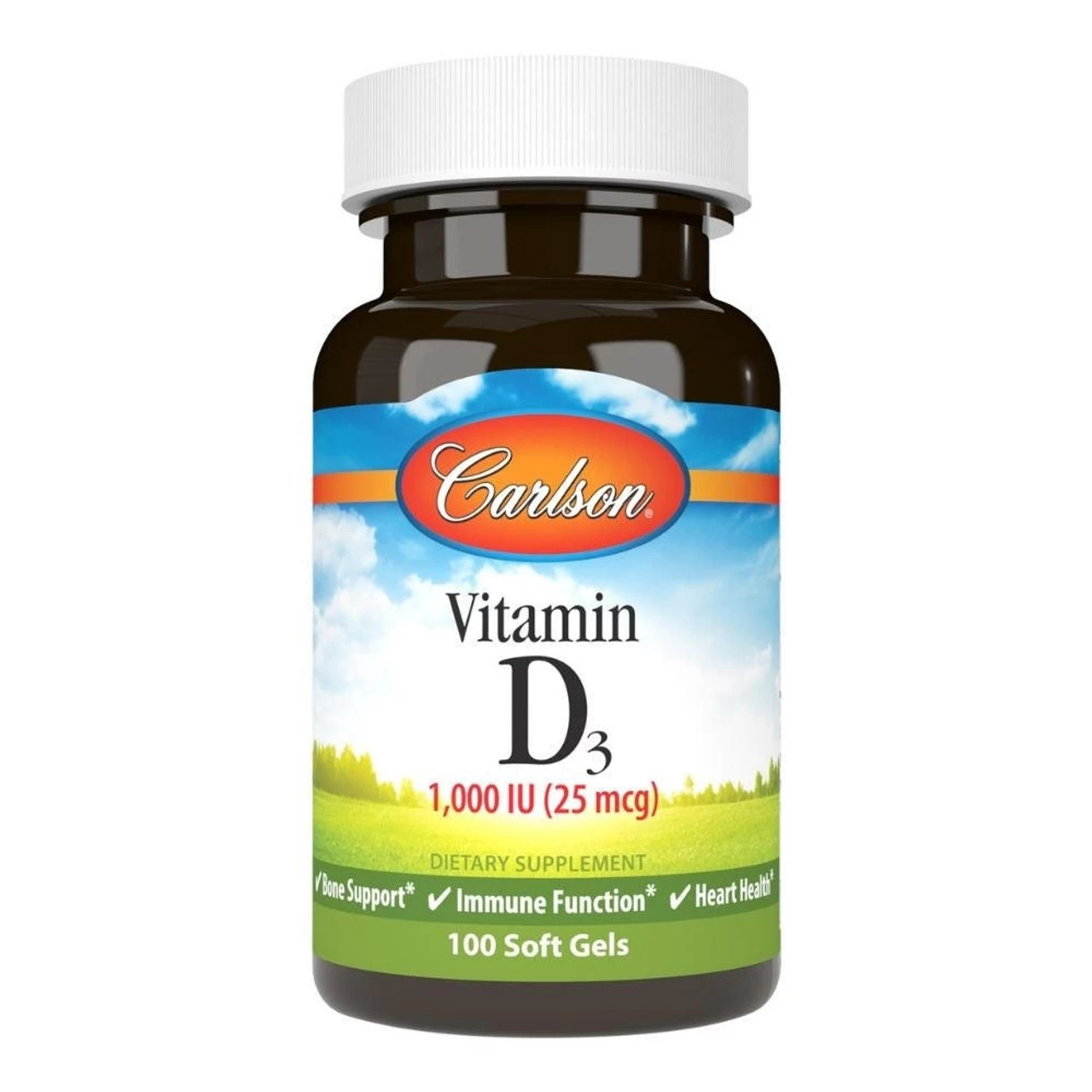Carlson Vitamin D 1,000IU 100 Softgels