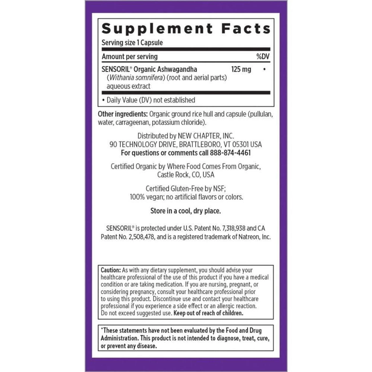 New Chapter Ashwagandha Force 60 Capsules - Image 2