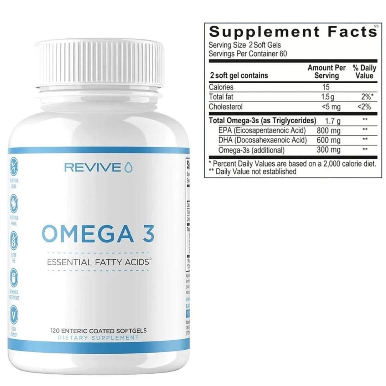 Revive Omega 3 120 Capsules - Image 2